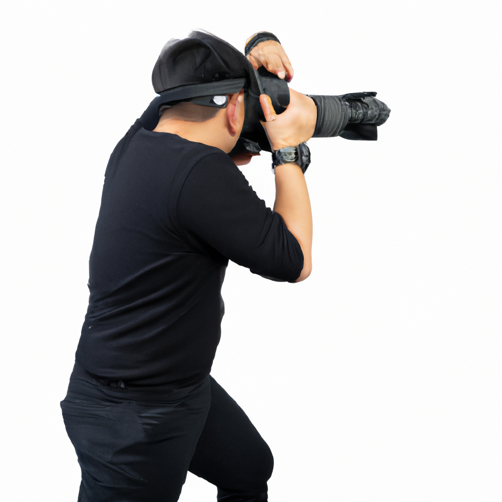 AI-generated portrait: Sam Park, multimedia producer with camera and audio gear